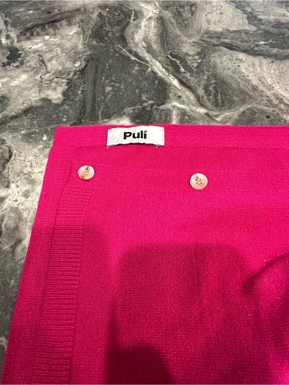 Puli Pashmina-Type Wrap with Buttons
